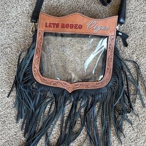 Leather Fringe Crossbody Bag